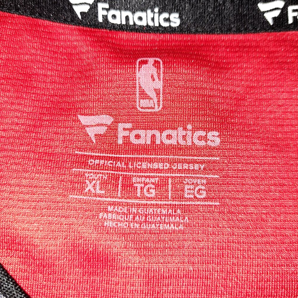 NBA Fanatics Toronto Raptors Kawhi Leonard #2 Red Icon Edition Youth Jersey - Picture 9 of 9